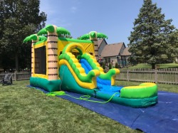 IMG 8427 1723489340 Jungle Bouncer with a Front waterslide